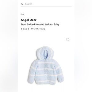 Angel Dear boys striped hooded jacket